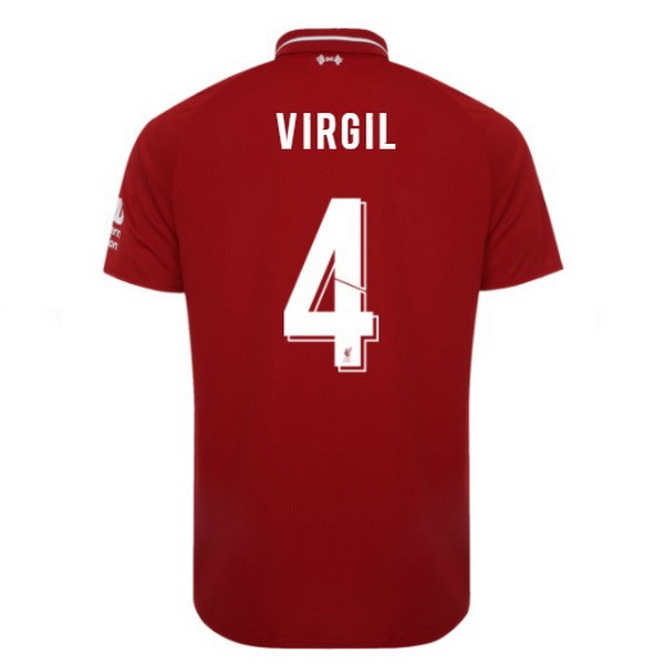 Camiseta Liverpool Primera equipo Virgil 2018-19 Rojo
